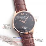 Perfect Replica Montblanc Star Date Rose Gold Brown Watch